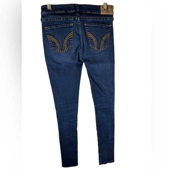 Hollister women's fully fitted ankle pant in blue size w23 L 29 Juniors - Picture 2 of 11